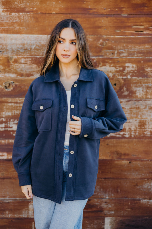 COZY SHACKET IN NAVY