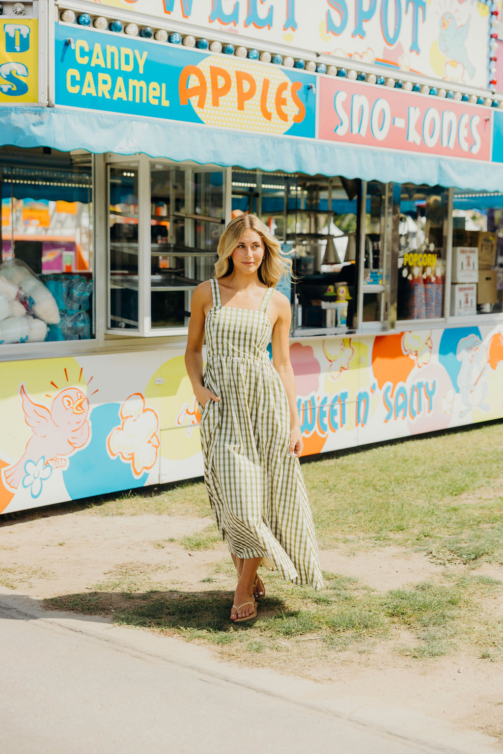 THE MARQUEE IN SWEET PEA CHECK