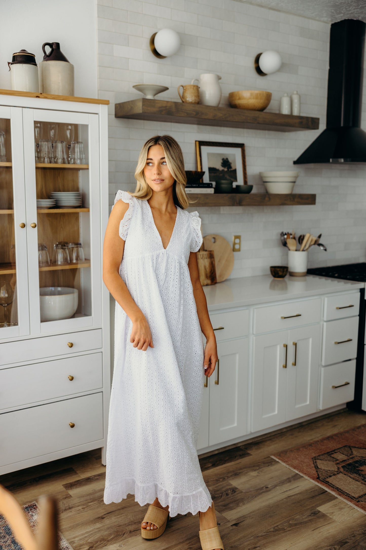 THE DUTTON IN WHITE EYELET FINAL SALE