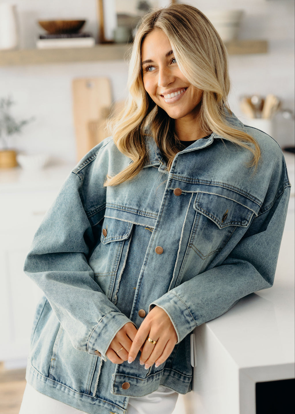 OVERSIZED DENIM JACKET IN HERITAGE FADE