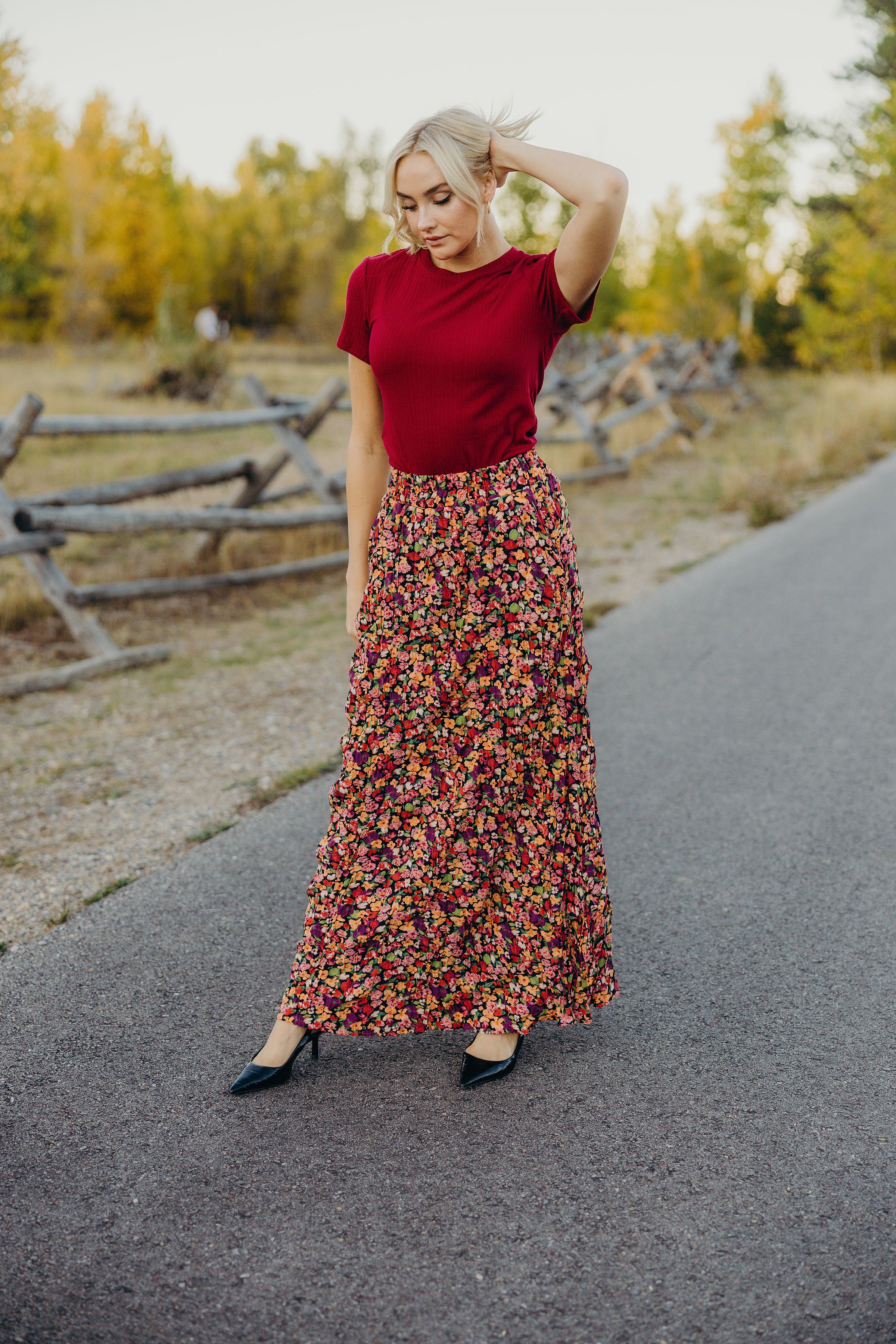 MAXI SKIRT IN SUNSET