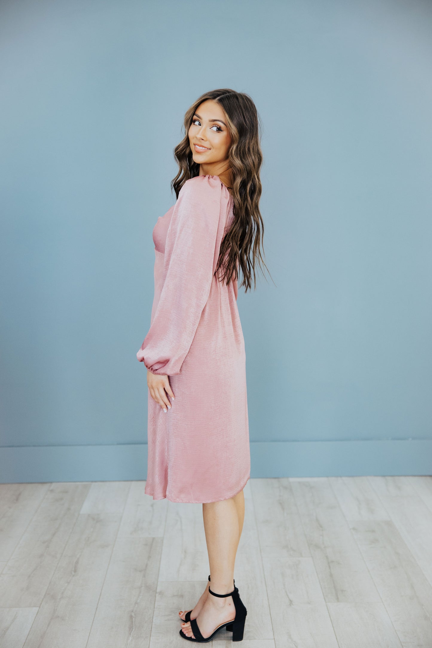 THE NELLIE IN SATIN PINK FINAL SALE