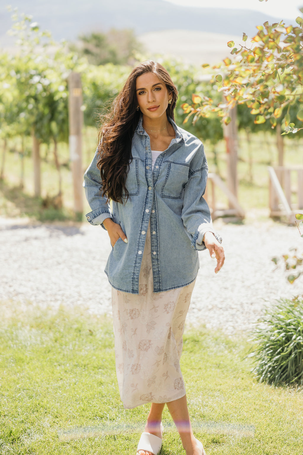 MIDI SKIRT IN VICTORIAN BLUSH