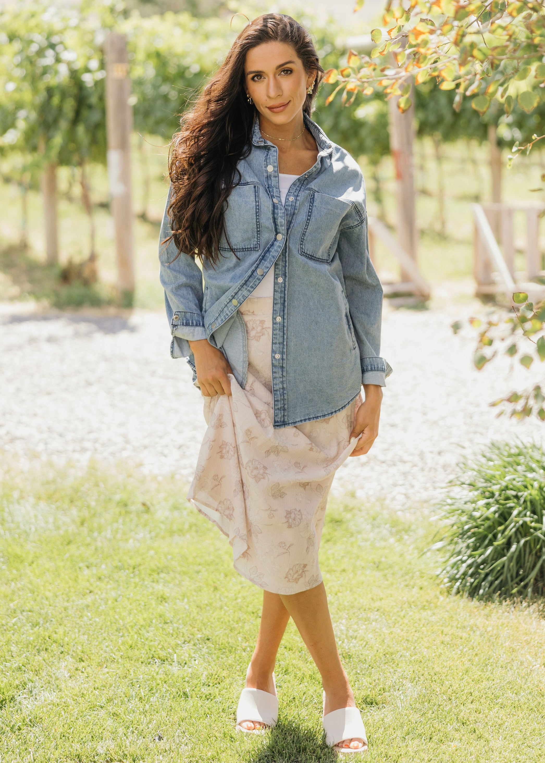 MIDI SKIRT IN VICTORIAN BLUSH